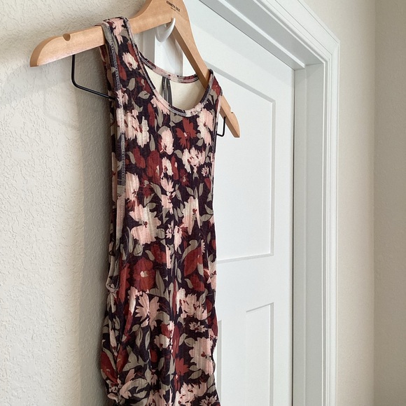 Anthropologie Sleeveless Cutout Slim Column Midi Dress Black Floral NEW Small - Picture 7 of 16